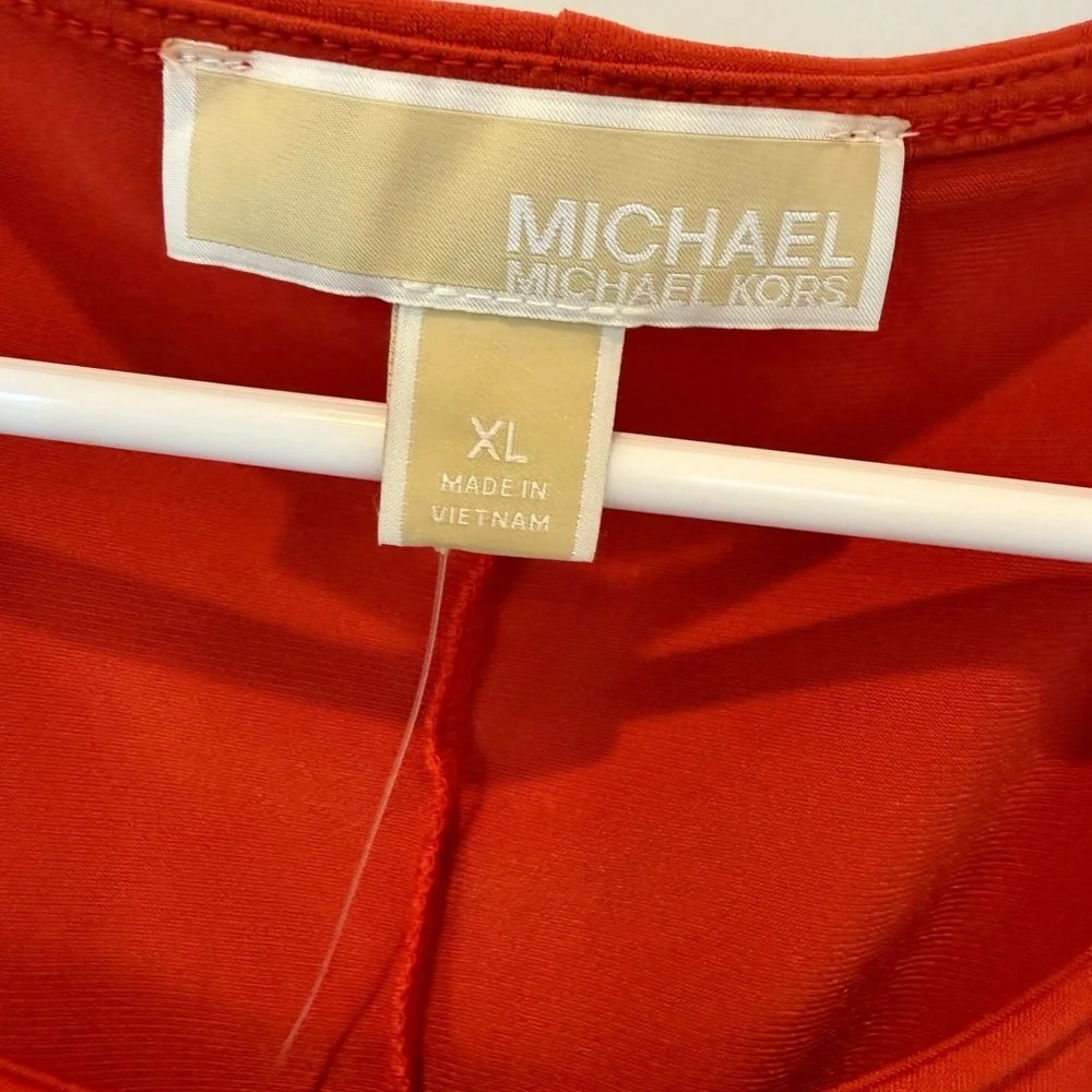 💋NWOT💋Elegant Rust Orange Michael Kors  Dress 066‎